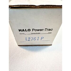HALO Power-trac Cooper Track Lighting L2761P White New Open Box